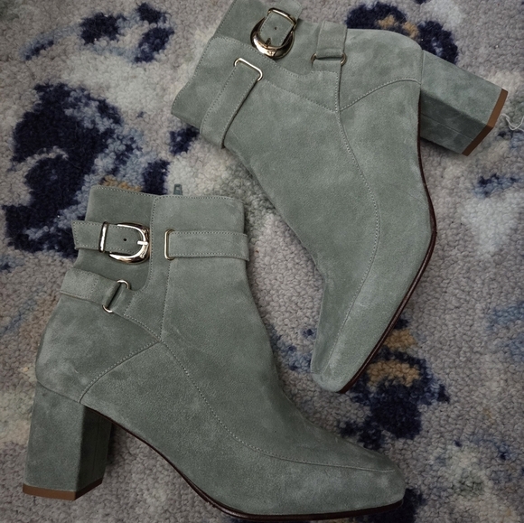 Sezane Brooklyn Boots in Sea Green size 39 - Picture 6 of 12